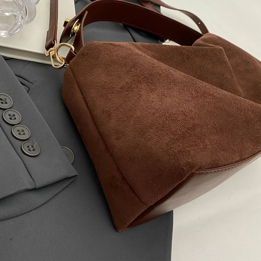 Elena Suede Handbag