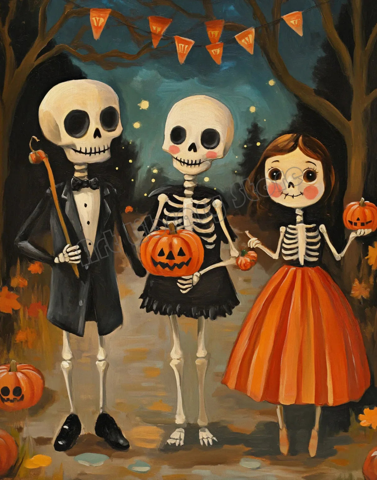 Halloween Poster Collection Featuring Pumpkins, Ghosts, and Cats — Autumn Wall Decor for Your Home