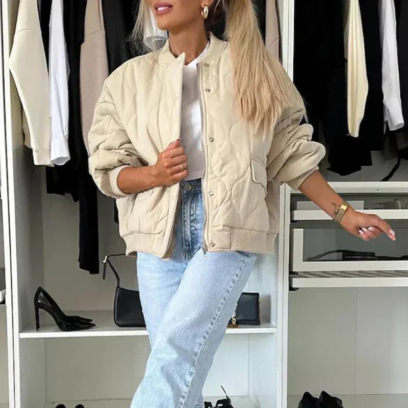 Elin - Stylish Padded Bomber Jacket