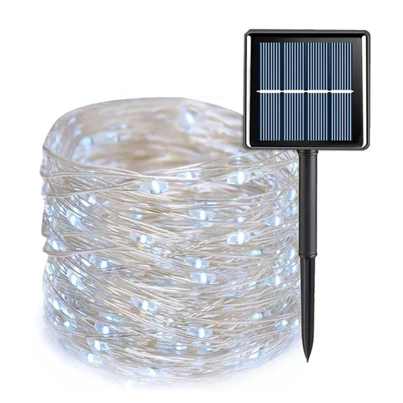 Enchanting Solar Garland with Forest Magic Design and Automatic On/Off Feature