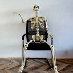 Adjustable Human Skeleton 90–165 cm — Lifelike Decoration for Halloween and Horror Themes