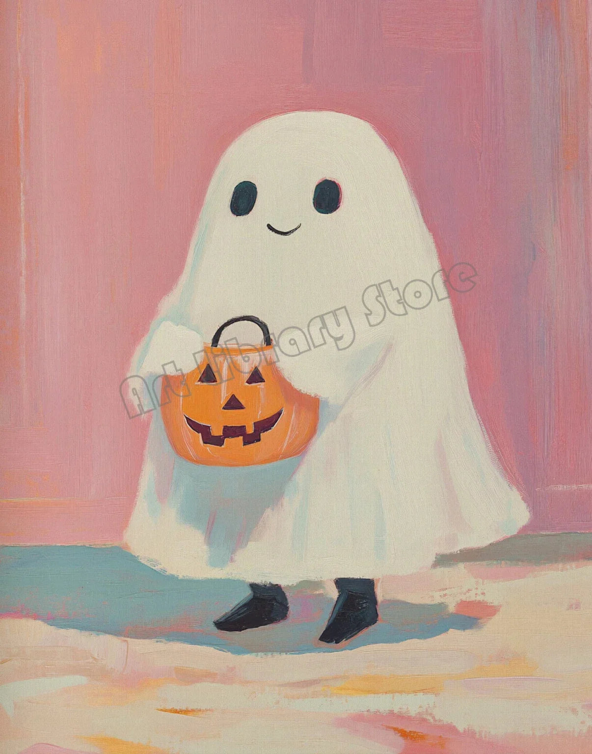 Halloween Poster Collection Featuring Pumpkins, Ghosts, and Cats — Autumn Wall Decor for Your Home