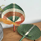 Artisan Bamboo Heart-Shaped Fan