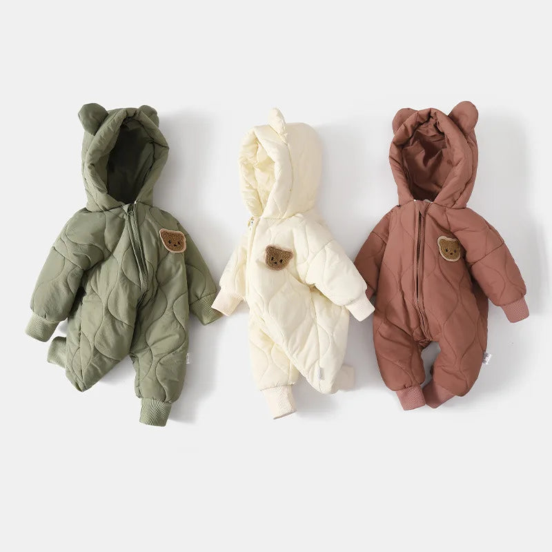 Children's Winter Suit with Bear Fairy Tale Pattern