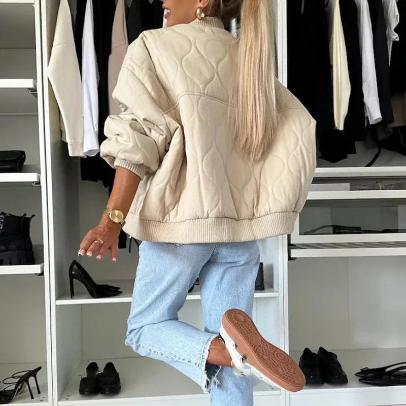 Elin - Stylish Padded Bomber Jacket