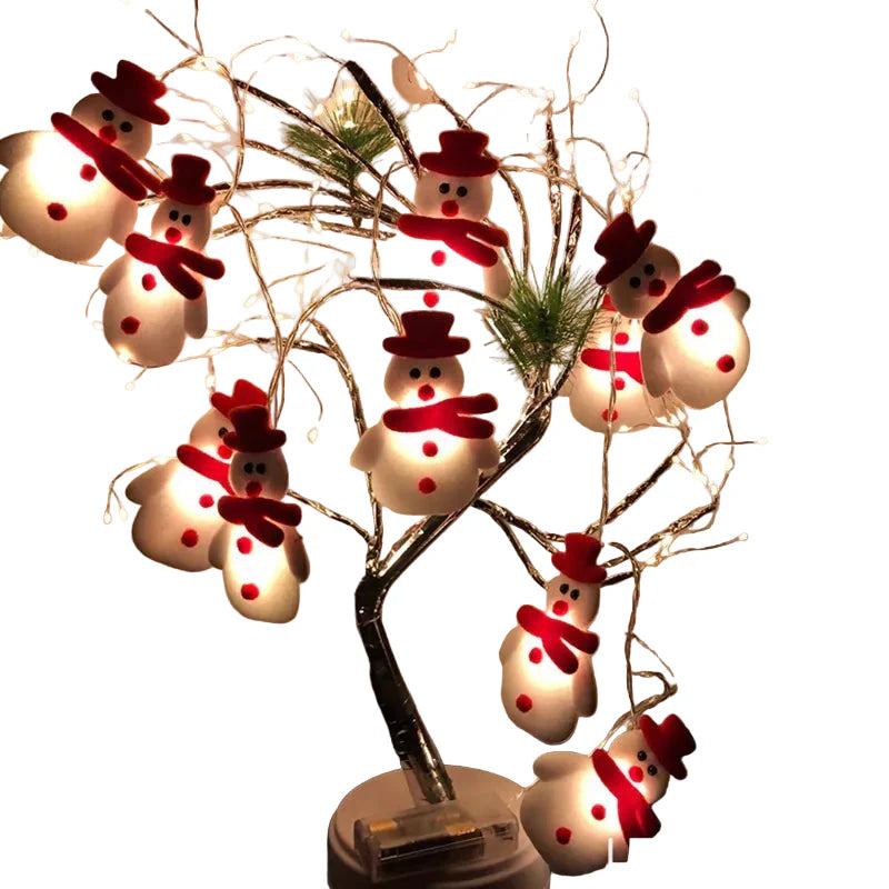 Winter Wonderland Christmas Decorative Chain Featuring Snowman Figurines