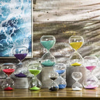 Artistic Glass Hourglass - Stylish Timepiece Decor