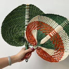 Artisan Bamboo Heart-Shaped Fan