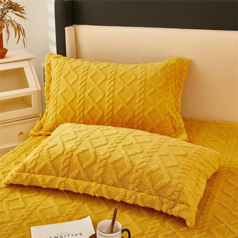 Cozy Thick Patterned Winter Flannel and Plush Blanket