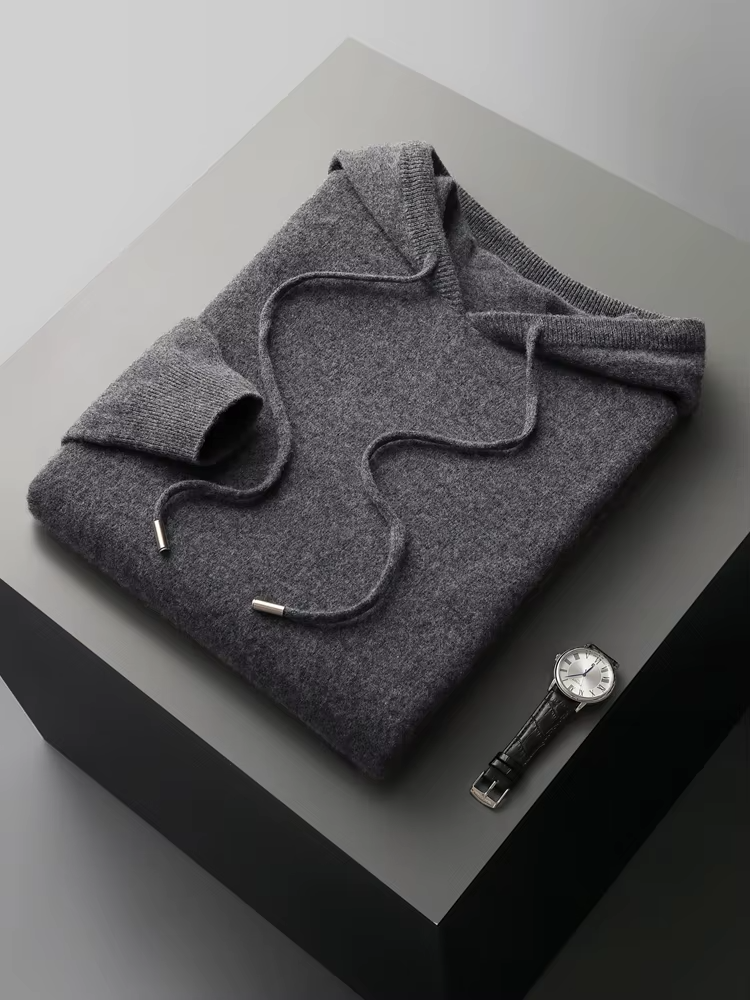Premium Extra-Fine Merino Wool Leisure Hoodie