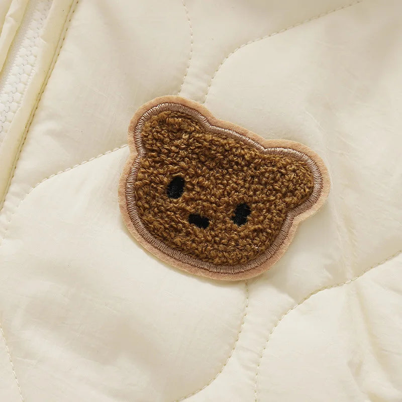 Children's Winter Suit with Bear Fairy Tale Pattern