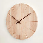Scandinavian-Style Elegant Wooden Clock
