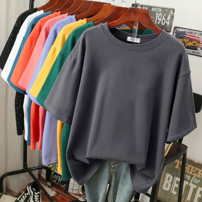 Livia-Rae - Soft Cotton Blend Oversized T-Shirt