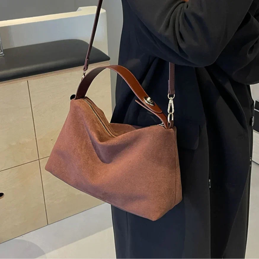 Elena Suede Handbag
