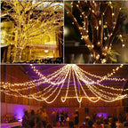Enchanting Solar Garland with Forest Magic Design and Automatic On/Off Feature