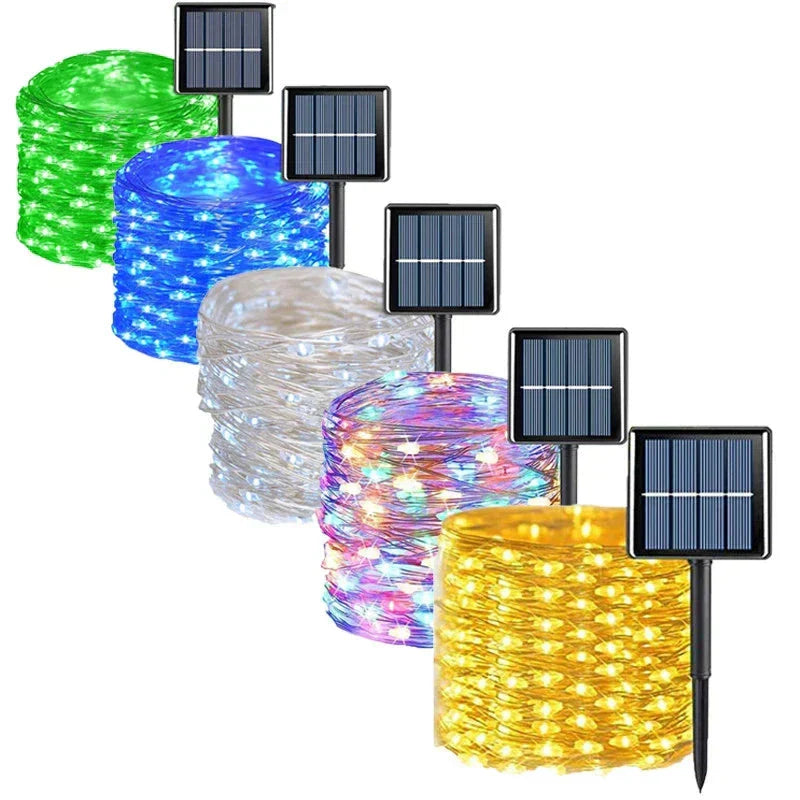 Enchanting Solar Garland with Forest Magic Design and Automatic On/Off Feature