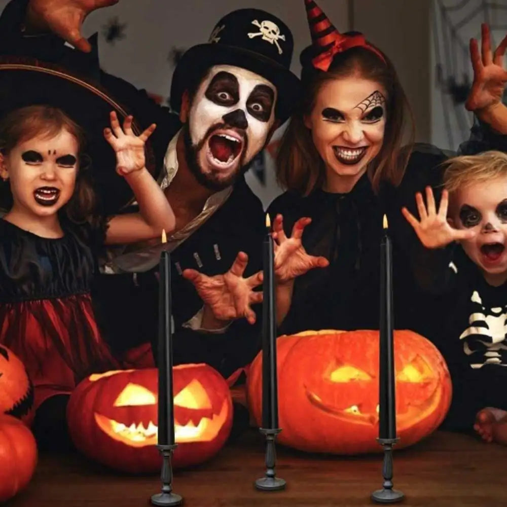 Flame Effect LED Candles for Spooky Halloween Decor
