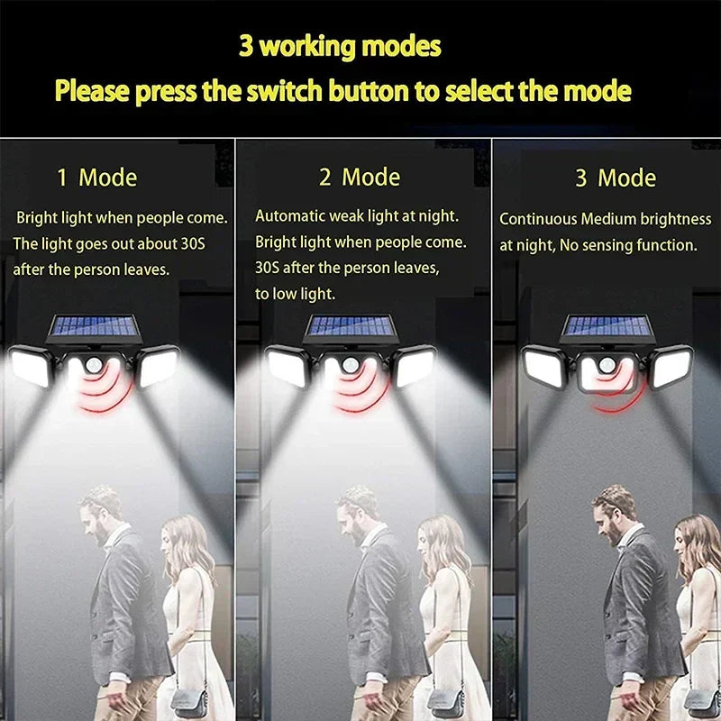 EcoBright Solar-Powered Wall Light