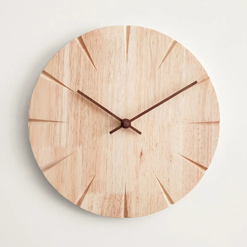 Scandinavian-Style Elegant Wooden Clock