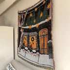 Nutcracker and Stars Christmas Blanket
