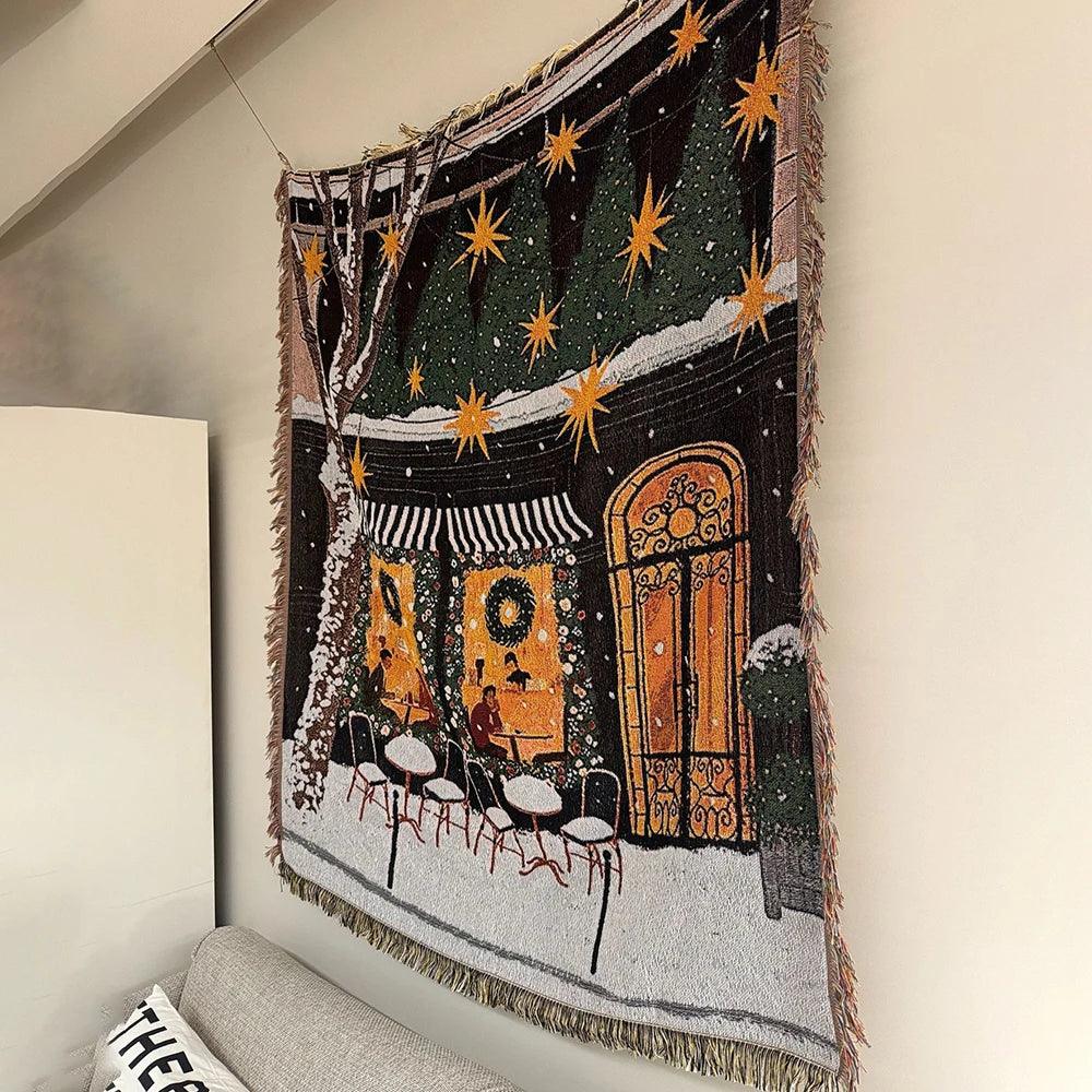 Nutcracker and Stars Christmas Blanket