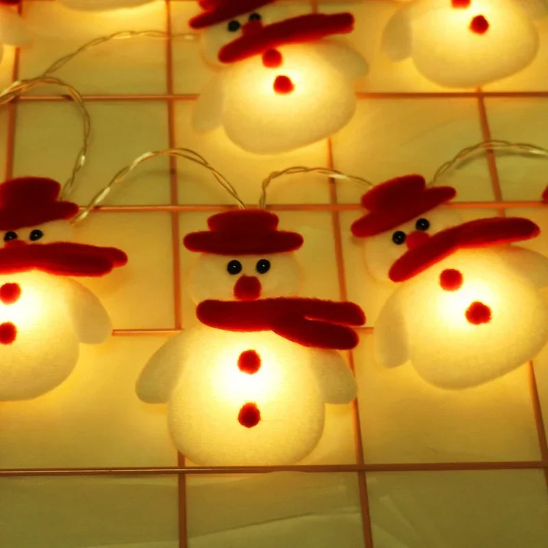 Winter Wonderland Christmas Decorative Chain Featuring Snowman Figurines