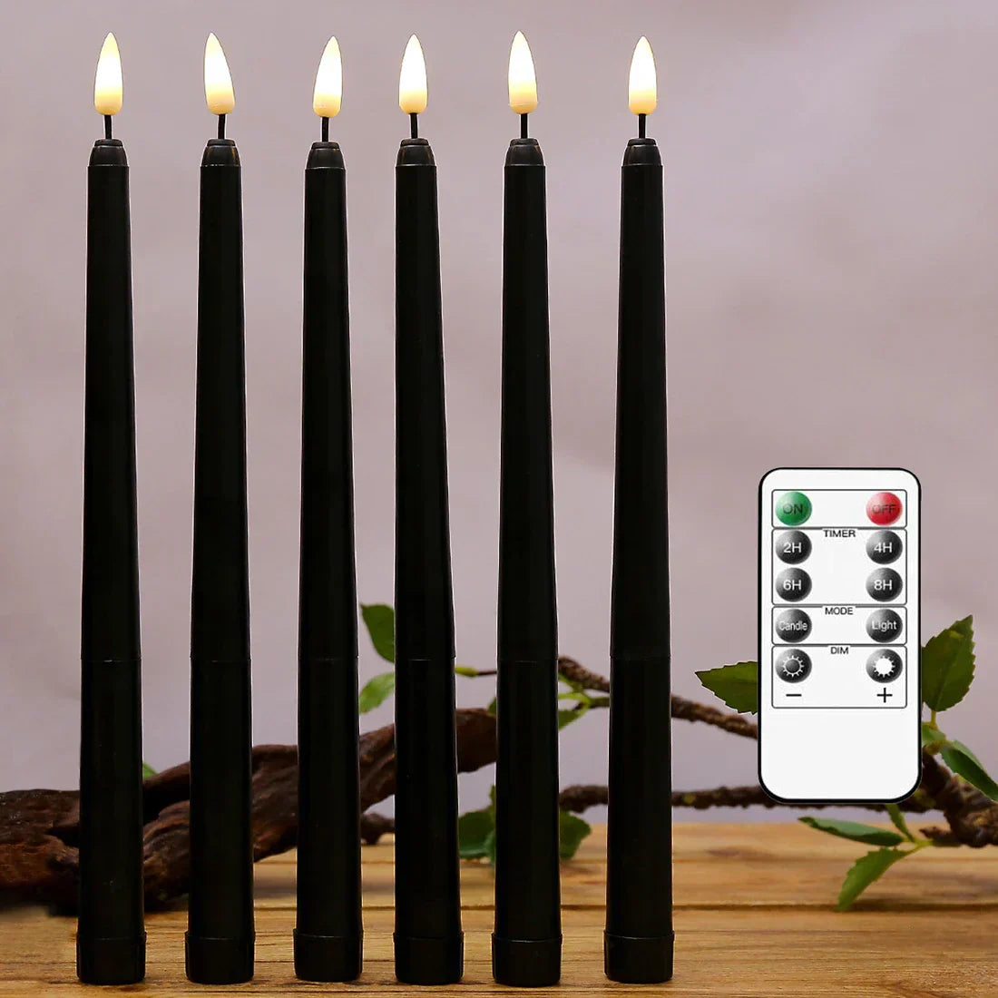 Flame Effect LED Candles for Spooky Halloween Decor