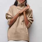 Katrielle Women's Winter Roll Neck Sweater