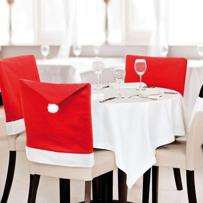 Enchanting Christmas Chair Covers for a Festive Table Glow