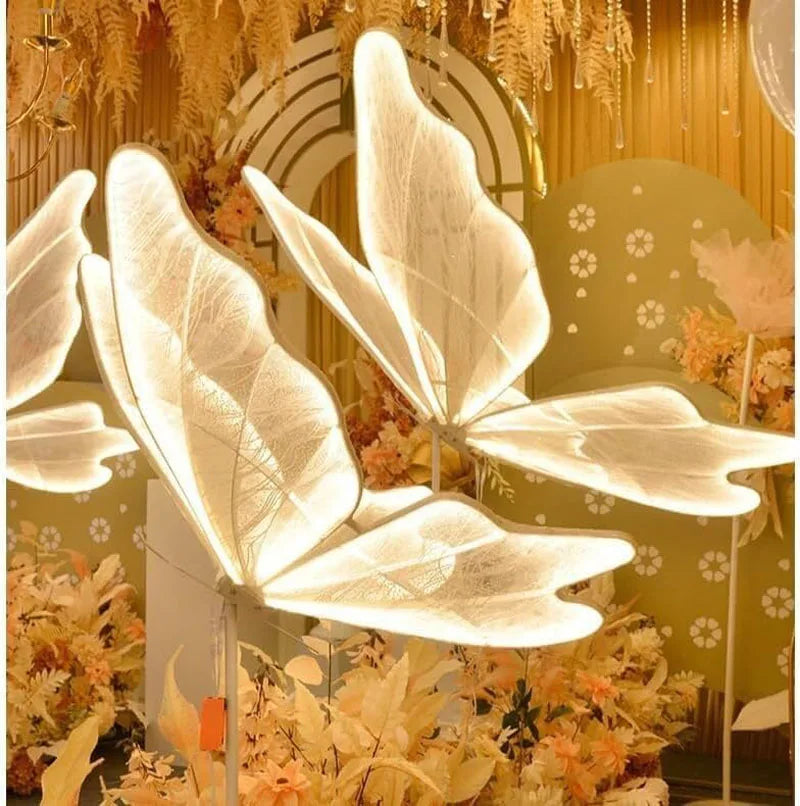 Elegant Ceiling Lamp Adorned with Hanging Butterflies
