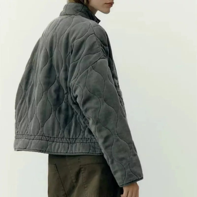 Zinnia – Quilted Everyday Jacket with Pocket Detail