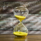 Artistic Glass Hourglass - Stylish Timepiece Decor