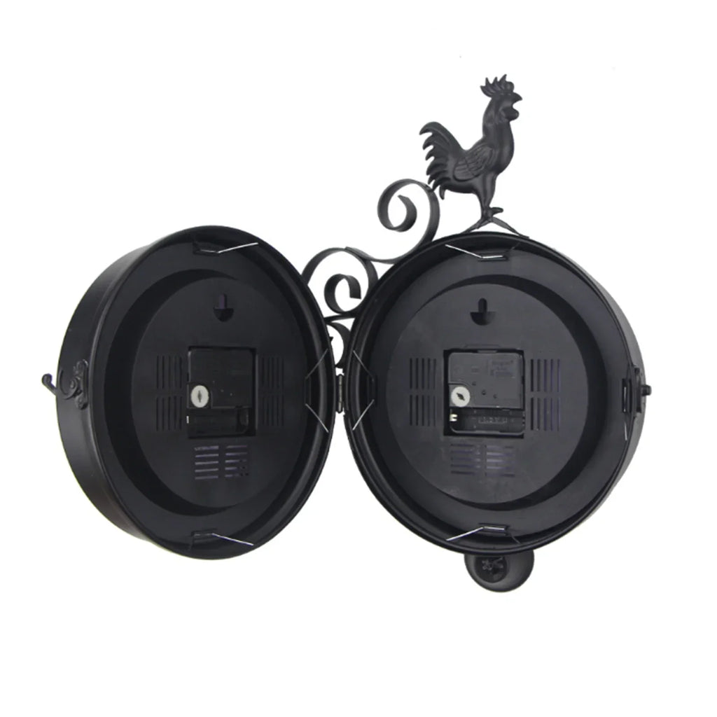 Dual-Sided Waterproof Wall Clock