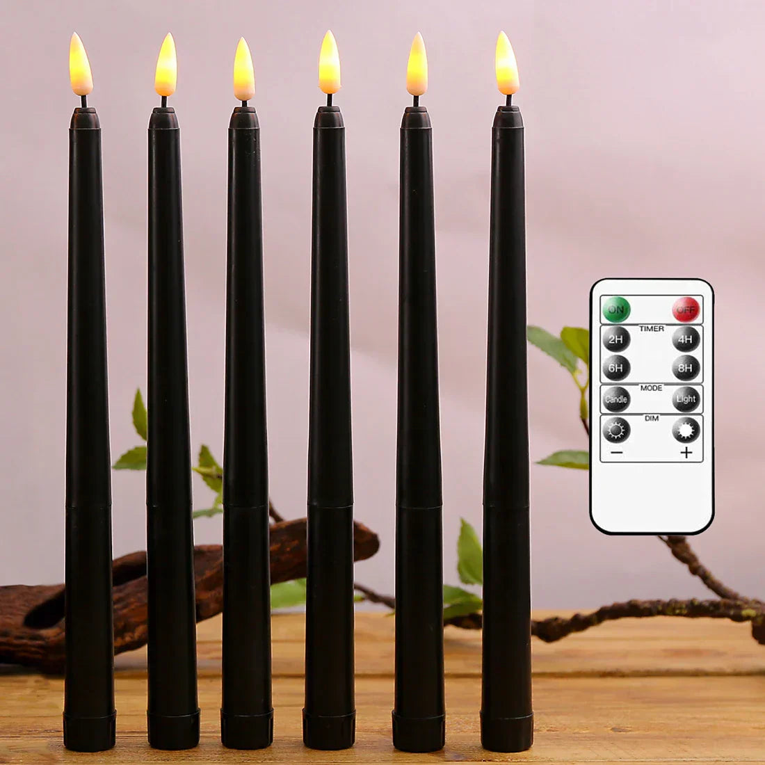 Flame Effect LED Candles for Spooky Halloween Decor