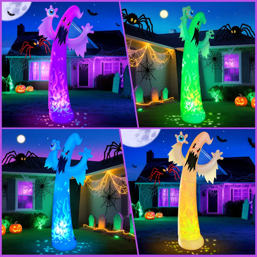 LED-Illuminated Inflatable Hand-Holding Eyeballs