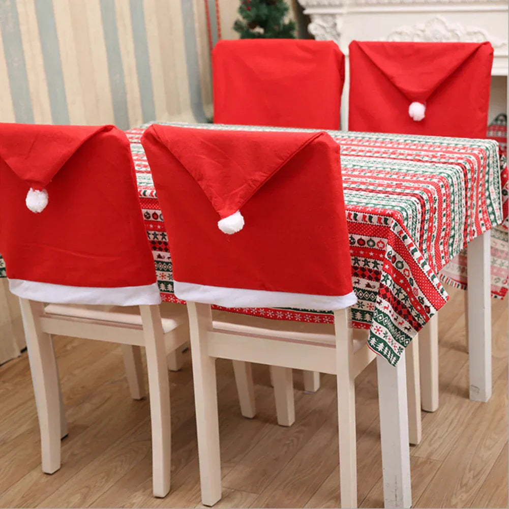 Enchanting Christmas Chair Covers for a Festive Table Glow