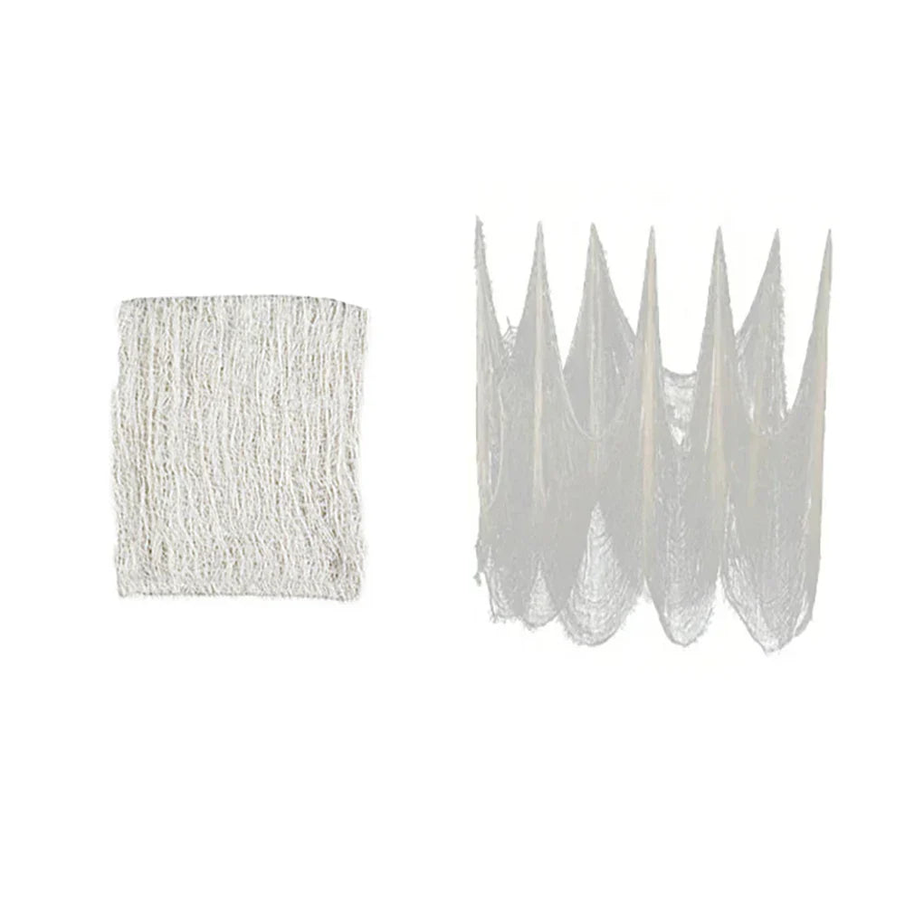 Spooky Blood-Dripped Cheesecloth Door Curtain — Perfect Halloween and Horror Party Decor