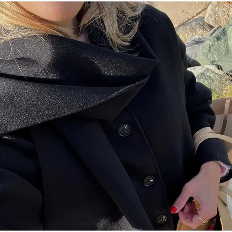 Elara Oversized Wool Coat - Luxurious Comfort