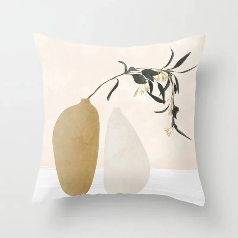 Nature-Inspired Cushions Featuring Botanical Designs
