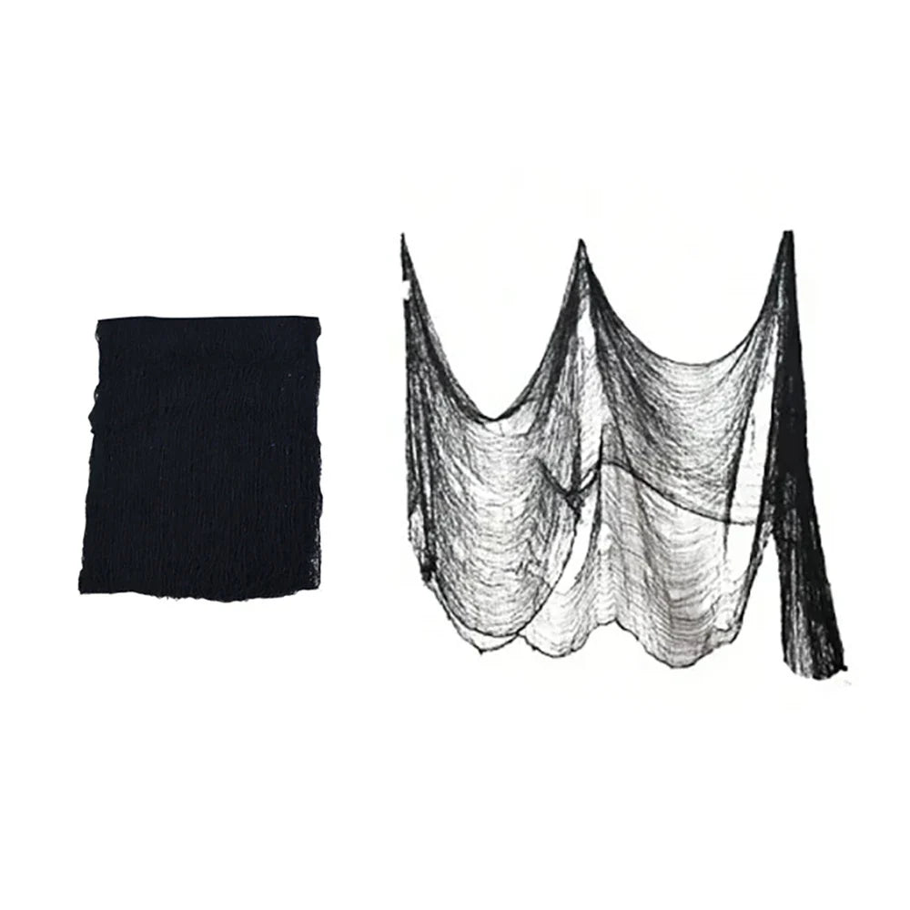 Spooky Blood-Dripped Cheesecloth Door Curtain — Perfect Halloween and Horror Party Decor
