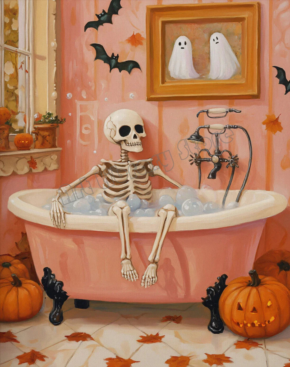 Halloween Poster Collection Featuring Pumpkins, Ghosts, and Cats — Autumn Wall Decor for Your Home
