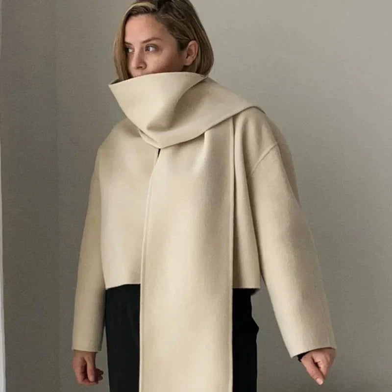 Elara Oversized Wool Coat - Luxurious Comfort
