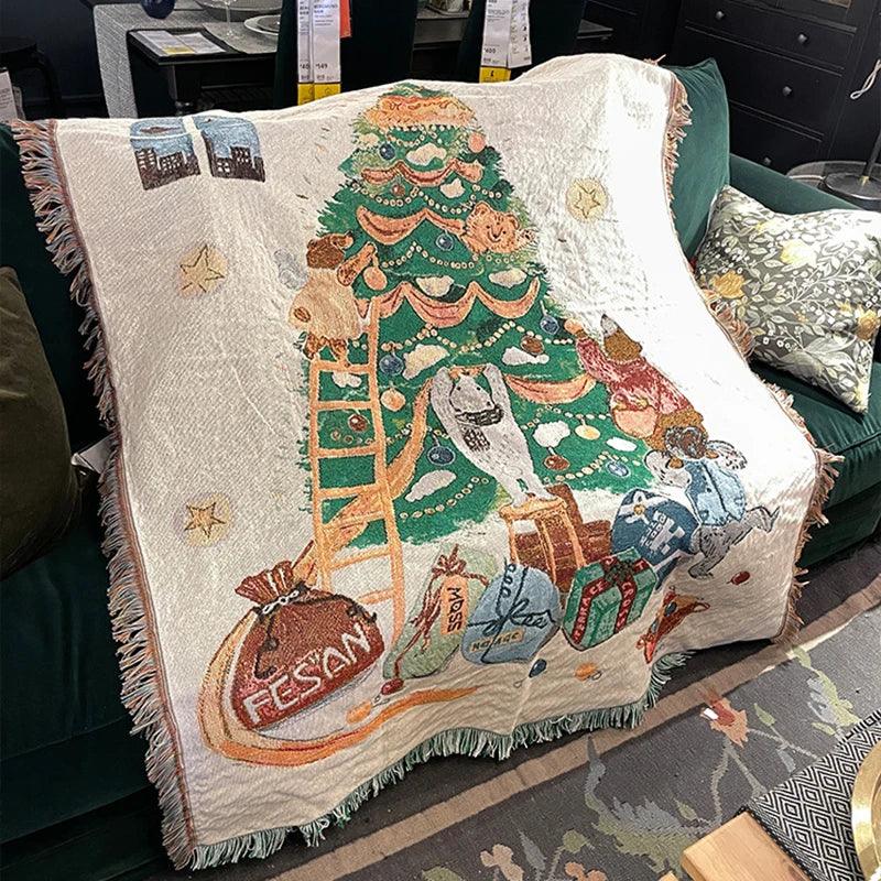 Nutcracker and Stars Christmas Blanket