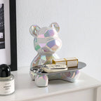 Elegant Geometric Bear - Stylish Storage and Organization