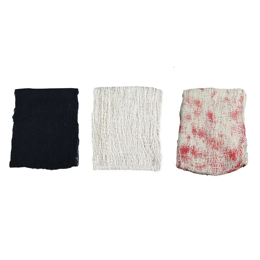 Spooky Blood-Dripped Cheesecloth Door Curtain — Perfect Halloween and Horror Party Decor