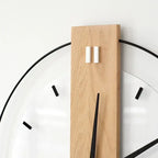 Charming Natural Wood Clock with Elegant Design