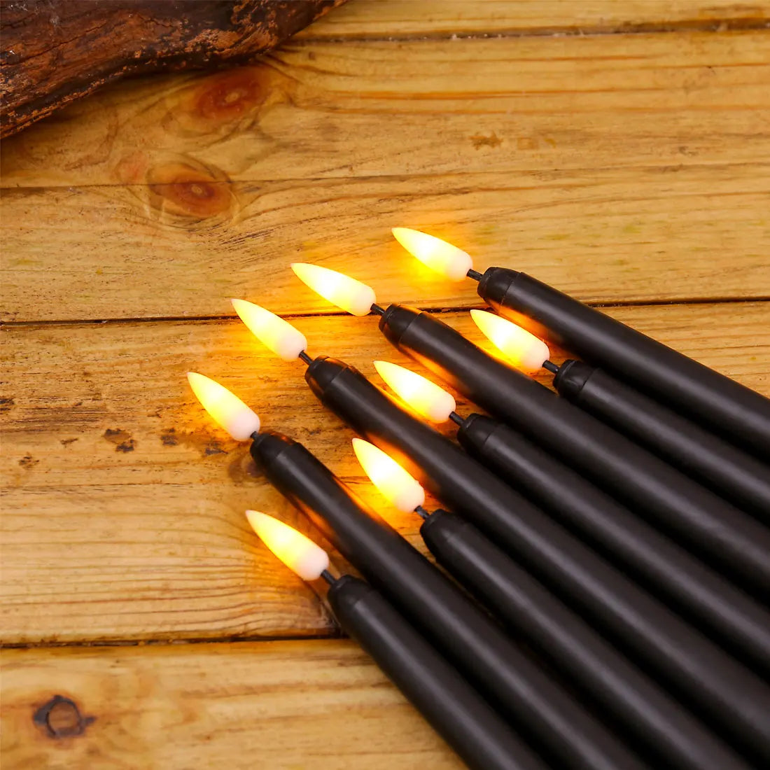 Flame Effect LED Candles for Spooky Halloween Decor