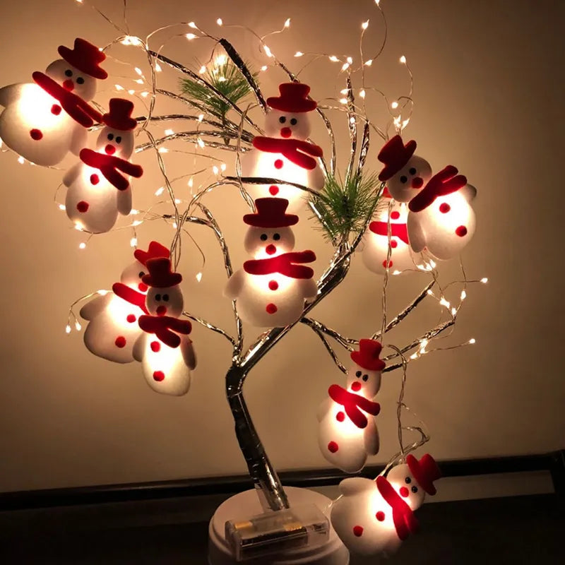Winter Wonderland Christmas Decorative Chain Featuring Snowman Figurines