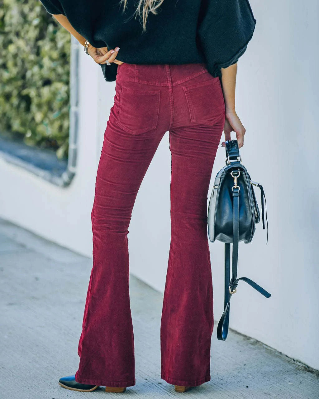 Selena - Women's High-Waisted Flare Trousers - Perfect for Summer
