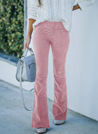 Selena - Women's High-Waisted Flare Trousers - Perfect for Summer